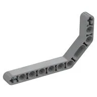 Technic Beam 1 x 11.5 Double Bent Thick, Light Bluish Gray