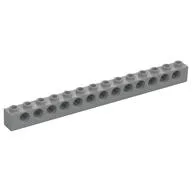Technic Brick 1 x 14 [13 Pin Holes], Light Bluish Gray