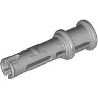 Technic Pin Long with Friction Ridges Lengthwise and Stop Bush [3 Lateral Holes, Big Pin Hole], Light Bluish Gray