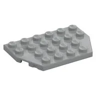 Wedge Plate 4 x 6 Cut Corners, Light Bluish Gray