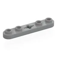Technic Plate 1 x 5 with Smooth Ends, 4 Studs and Centre Axle Hole, Light Bluish Gray