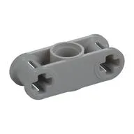 Technic Axle and Pin Connector Perpendicular 3L with Centre Pin Hole, Light Bluish Gray