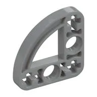 Technic Beam 3 x 3 L-Shape with Quarter Ellipse Thin, Light Bluish Gray
