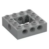 Technic Brick 4 x 4 with 2 x 2 Opening, Light Bluish Gray