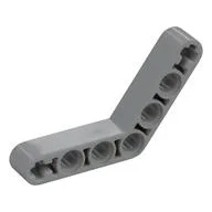 Technic Beam 1 x 7 Bent (4 - 4) Thick, Light Bluish Gray