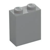 Brick 1 x 2 x 2 with Inside Stud Holder, Light Bluish Gray