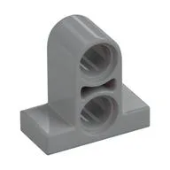 Technic Pin Connector Plate 1 x 2 x 1 2/3 [Two Holes On Top], Light Bluish Gray