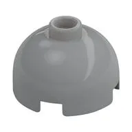 Brick Round 2 x 2 Dome Top, Vented Stud, Light Bluish Gray