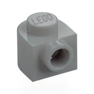 Plate Special 1 x 1 x 2/3 Half Round with Side Stud, Light Bluish Gray