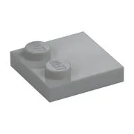 Plate Special 2 x 2 with Only 2 studs, Light Bluish Gray