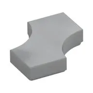 Tile Special 2 x 2 with 2 Quarter Round Cutouts, Light Bluish Gray