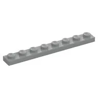 Plate 1 x 8, Light Bluish Gray