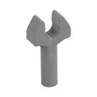 Bar 1L with Clip [Cut Edges and One Side Hole] [Full Clip], Light Bluish Gray