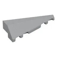 Brick Wedged, Sloped 2 x 5 Right, Light Bluish Gray