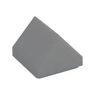 Brick Sloped Double 45° 1 x 1, Light Bluish Gray