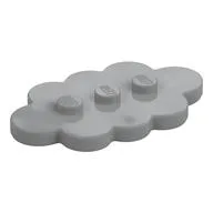 Plate Special 3 x 5 Cloud with 3 Center Studs, Light Bluish Gray