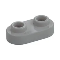Plate Special 1 x 2 Rounded with 2 Open Studs, Light Bluish Gray