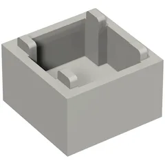 Container Box 2 x 2 x 1 [Plain], Light Bluish Gray