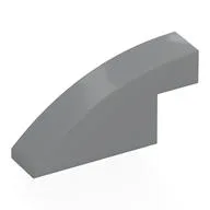 Brick Curved 1 x 4 x 1 2/3 No Studs, Light Bluish Gray