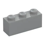 Brick 1 x 3, Light Bluish Gray