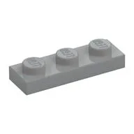Plate 1 x 3, Light Bluish Gray