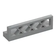 Fence Lattice 1 x 4 x 1, Light Bluish Gray