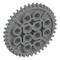 Technic Gear 40 Tooth, Light Bluish Gray