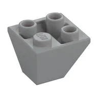 Brick Sloped Inverted 45° 2 x 2 Double Convex, Light Bluish Gray