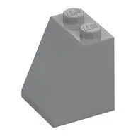Brick Sloped 65° 2 x 2 x 2 with Bottom Tube, Light Bluish Gray