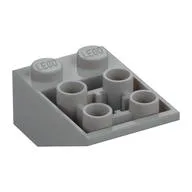 Brick Sloped Inverted 33° 3 x 2, Connections between Studs, Ovoid Bottom Pin, Light Bluish Gray