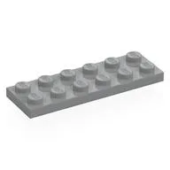 Plate 2 x 6, Light Bluish Gray