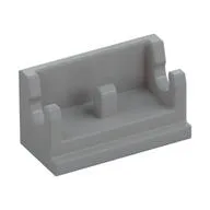 Hinge Brick 1 x 2 Base, Light Bluish Gray