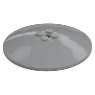 Dish 8 x 8 Inverted [Radar], Solid Studs, Rounded Anti-stud Underside, Light Bluish Gray