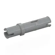 Technic Pin Long without Friction Ridges, with Anti-Roll Notch, Light Bluish Gray