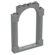 Panel 1 x 6 x 7 with 2 Columns and Arch, Light Bluish Gray