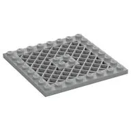 Plate Special 8 x 8 with Grille [Hole in Center], Light Bluish Gray