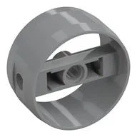 Technic Cylinder 4 x 4 with Pin Holes and Centre Bar, Closed Sides on Bar, Light Bluish Gray