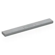 Tile 1 x 8 with Dark Bluish Grey 'CONTRAST' Print, Light Bluish Gray