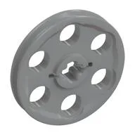 Technic Wedge Belt Wheel [aka Pulley], Light Bluish Gray