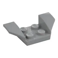 Mudguard 2 x 4 with 2 x 2 Studs and Flared Wings, Light Bluish Gray