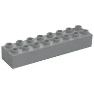 Duplo Brick 2 x 8, Light Bluish Gray
