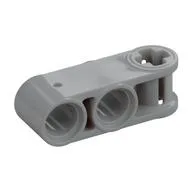 Technic Axle and Pin Connector Perpendicular 3L with 2 Pin Holes, Light Bluish Gray