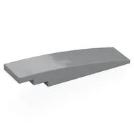 Brick Curved 8 x 2 No Studs, Light Bluish Gray