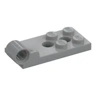Hinge Plate 2 x 4 with Pin Hole with 2 Holes - Bottom, Light Bluish Gray