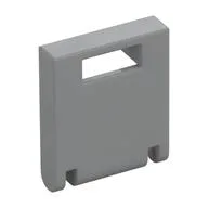Box 2 x 2 x 2 Door with Slot, Light Bluish Gray