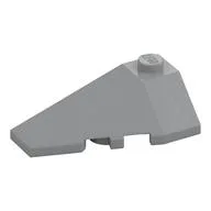 Brick Wedged, Sloped 4 x 2 Triple Left, Light Bluish Gray
