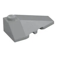 Brick Wedged, Sloped 4 x 2 Triple Right, Light Bluish Gray