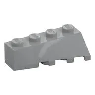 Brick Wedged, Sloped 45° 4 x 2 Left, Light Bluish Gray