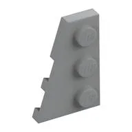 Wedge Plate 3 x 2 Left, Light Bluish Gray