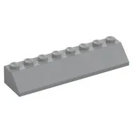 Brick Sloped 45° 2 x 8, Light Bluish Gray